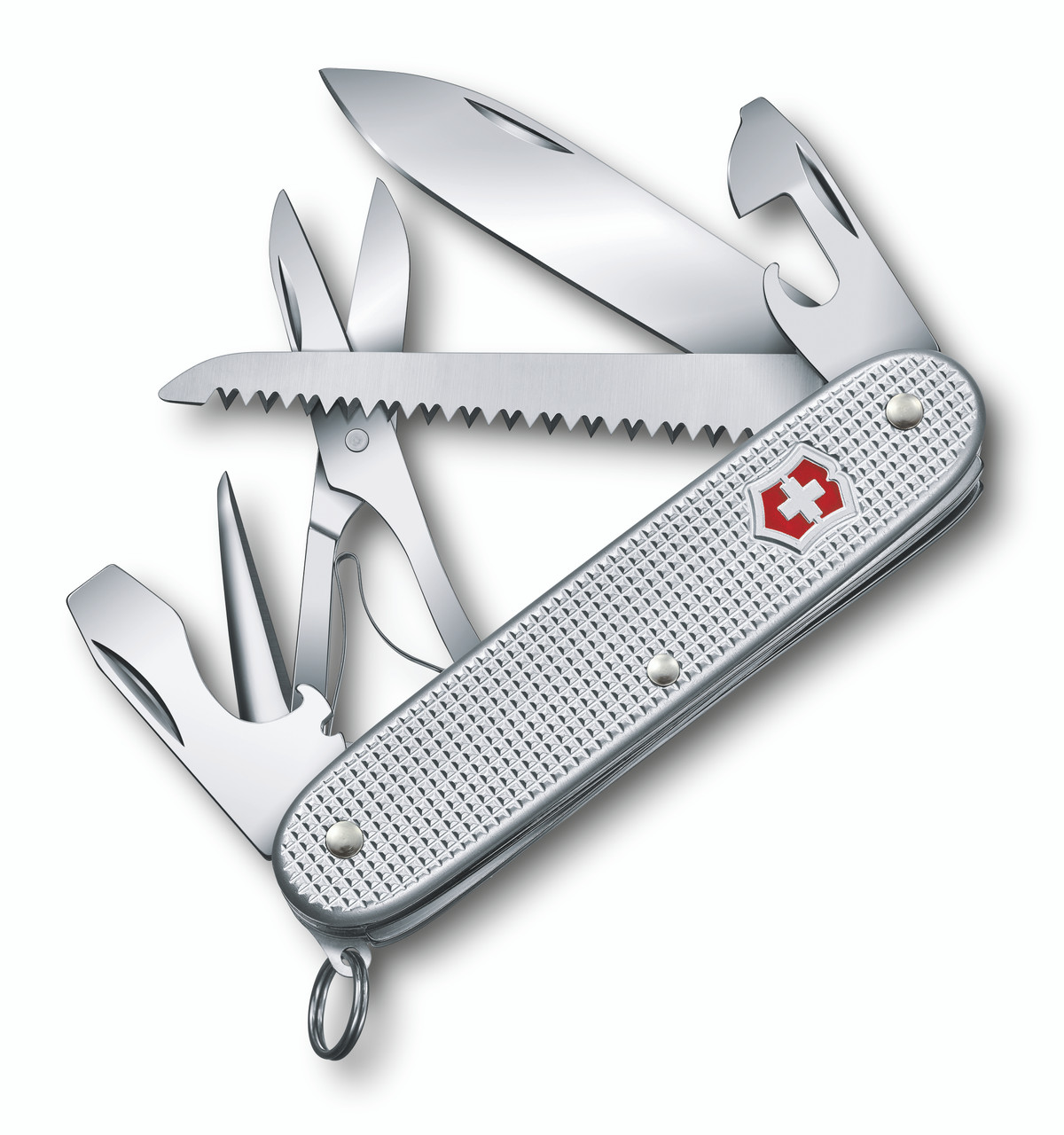 Victorinox Pioneer X Silver Alox Aluminum Swiss Army Knife ‣ Blade Master