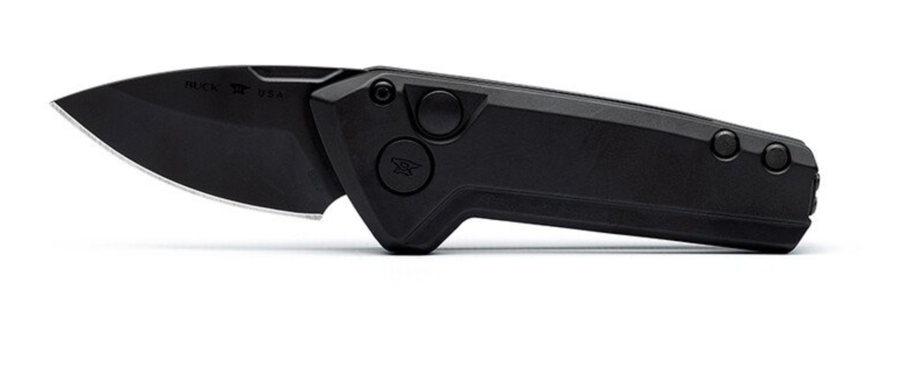 Buck Mini Auto Buck Knives 839 Blackout Pro Mini Deploy AUTOMATIC 0839BKS - 1.875 ...