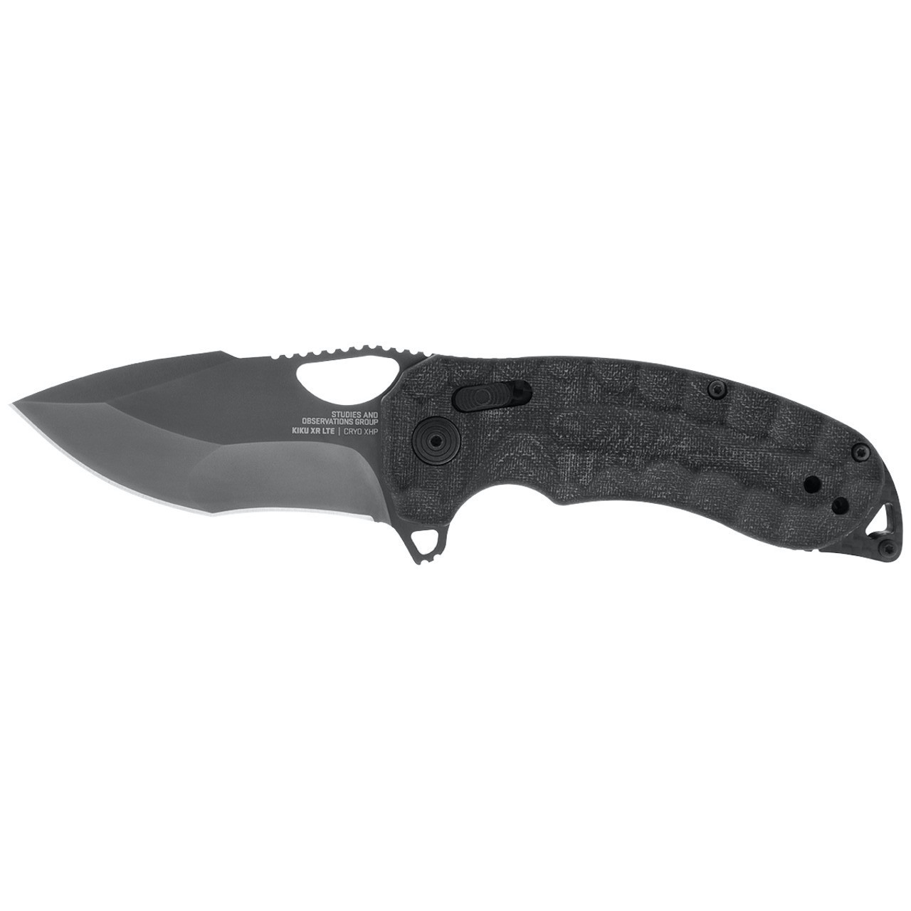 DAMNGOOD!!　FB NO GOTOKU!? BLACK SOG Knives 12-27-04-57 Kiku XR LTE Blackout Folder - 3.0