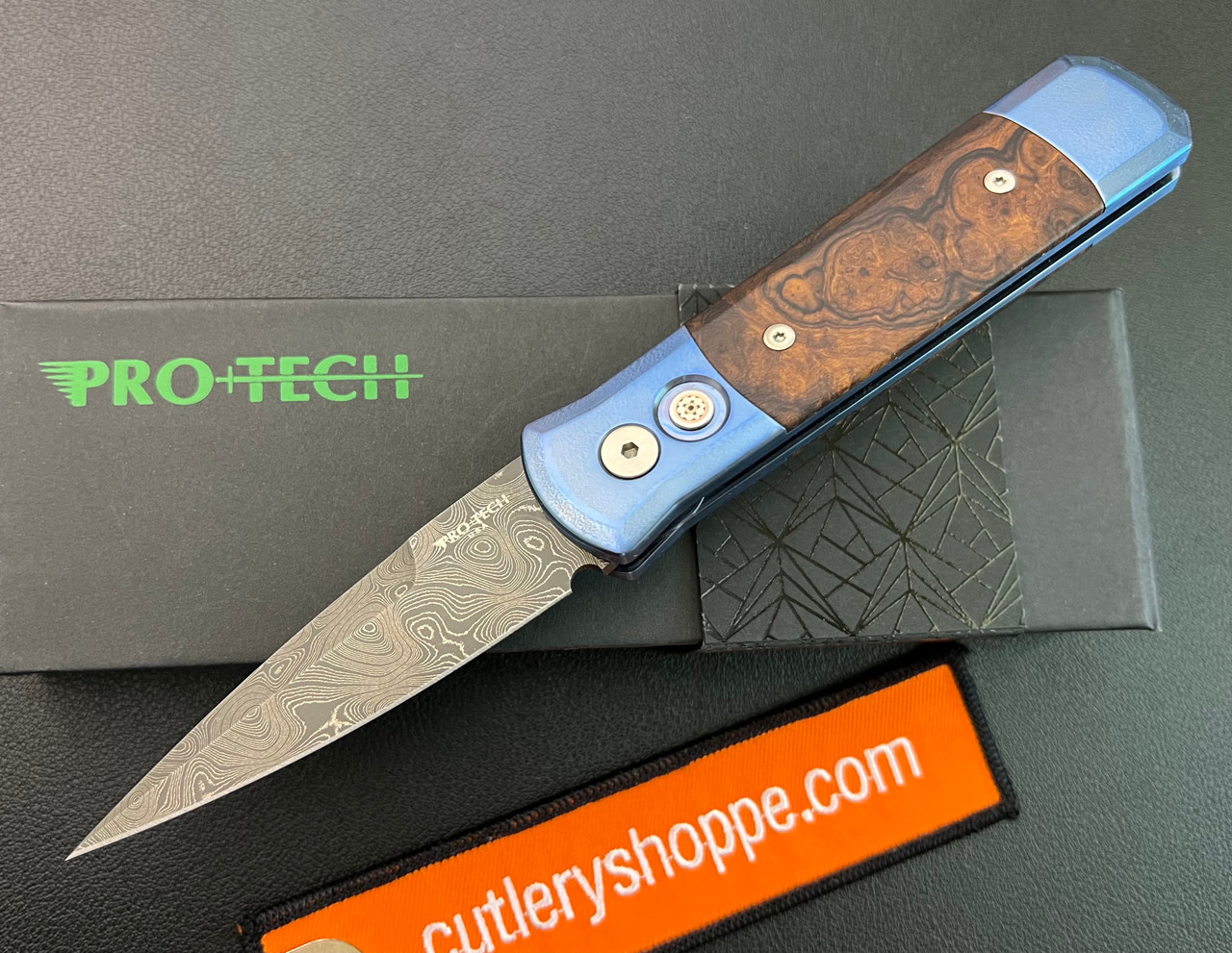 ProTech 2024 GODSON CUSTOM.001 AUTOMATIC 3.15" Chad Nichols Damascus
