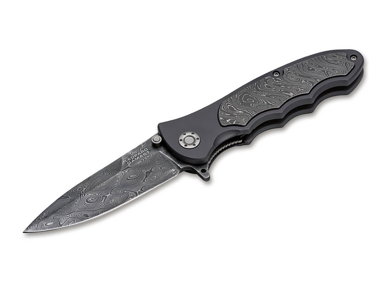 Boker 110237DAM Leopard Damast III Folder - 3.82