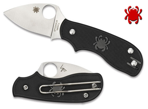 SPYDERCO C154PBK SQUEAK LIGHTWEIGHT SLIPIT. 2.0" PLAIN EDGE BLADE. BLACK FRN HANDLE. CUTLERY SHOPPE