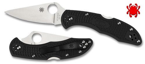 SPYDERCO DELICA 4 FFG VG-10 BLADE, BLACK FRN HANDLE, C11FPBK, CUTLERY SHOPPE