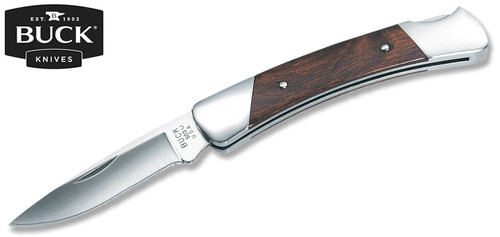 BUCK KNIVES 0503RWS PRINCE LOCKBACK FOLDER. 2.5"PLAIN EDGE 420HC BLADE. ROSEWOOD DYMONDWOOD SCALES W/NICKEL SILVER BOLSTERS. CUTLERY SHOPPE 