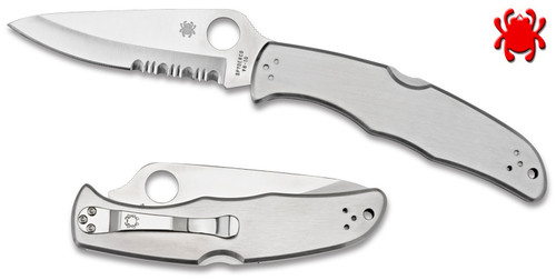 SPYDERCO C10S ENDURA SS. 3.85" SATIN FINISH SERRATED EDGE VG-10 BLADE. CUTLERY SHOPPE