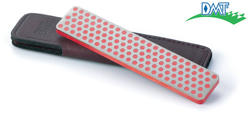 DMT W4F 4" DIAMOND WHETSTONE™ FINE (25 MICRON 600 MESH) GRIT. LEATHER POUCH INCLUDED. CUTLERY SHOPPE