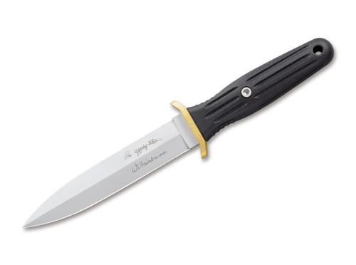 BOKER 120543AF APPLEGATE FAIRBAIRN COMBAT KNIFE II. 6.0" 440C PLAIN EDGE BLADE. BLACK DELRIN HANDLE. KYDEX SHEATH W/TEK-LOK ADAPTER. CUTLERY SHOPPE 