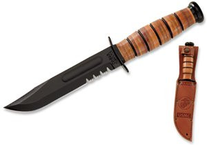 KA-BAR Knives #1250 Short USMC Fighting/Utility Knife - 5.25