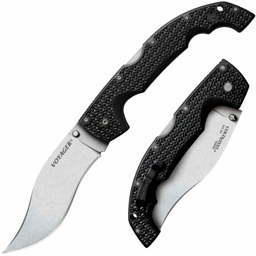 Cold Steel XL Espada Extra Large Folding Knife (7.5 Inch CTS-XHP Plain  Satin Blade) Aluminum and G10 Handles 62NCX