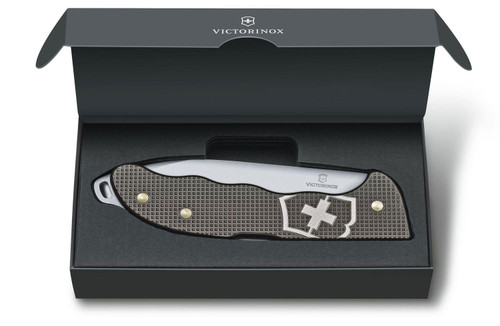 Victorinox Swiss Army 0.9415.M26 Silver ALOX Hunter Pro M Lockblade 130mm  (5.1) w/Pocket Clip & Lanyard