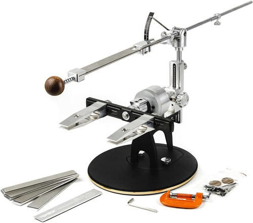 TSPROF K03 HUNTER KIT KNIFE SHARPENING SYSTEM W/WOOD STORAGE BOX. CUTLERY SHOPPE