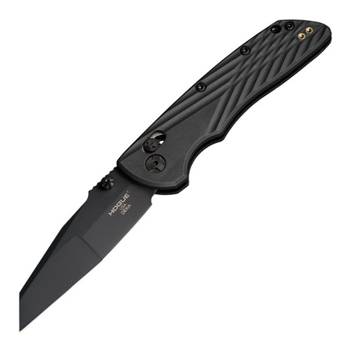 HOGUE 24366 DEKA ABLE LOCK FOLDER. 3.25" BLACK CERAKOTE CPM-MAGNACUT MODIFIED WHARNCLIFFE BLADE. BLACK POLYMER HANDLE. CUTLERY SHOPPE
