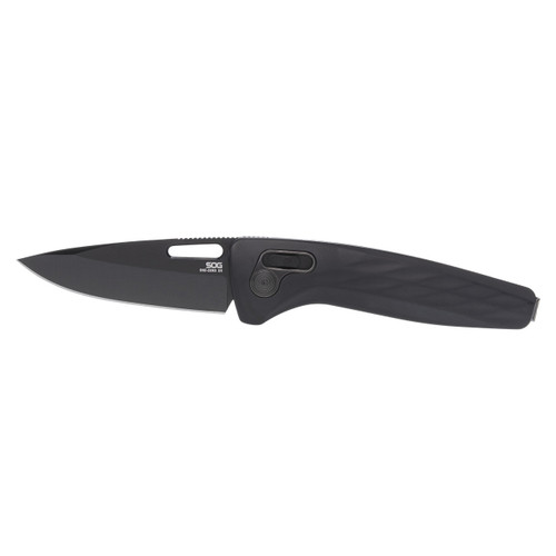 SOG Knives 12-73-03-57 One Zero XR Folder - 3.1" Black TiNi CPM-S35VN Blade - XR Lock Black Aluminum Handle