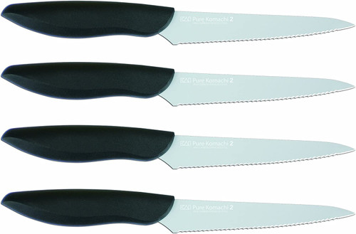 Cold Steel 59KSSET 6 Steak Knifes Kitchen Classics Whole Set with Wood Block  for sale online