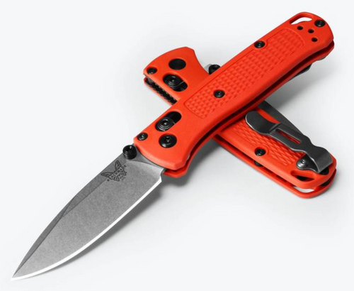 Benchmade Knives: 15535 Taggedout - AXIS Lock - Orange Grivory