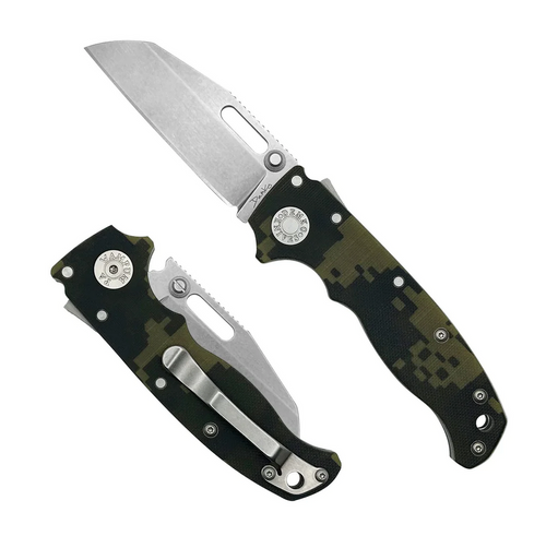 Demko Knives AD20.5 Shark-Lock Folder - 3.0" Sharks Foot CPM-S35VN Blade - Digi-Camo G-10 Handle 