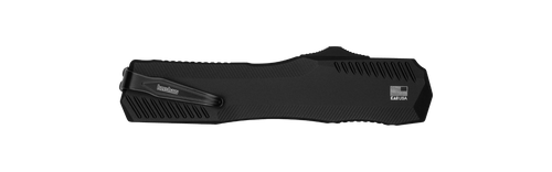 Kershaw 9000BLK Livewire OTF AUTOMATIC - 3.3" Black DLC Finish CPM-MAGNACUT Blade - Black Anodized 6061-T6 Aluminum Handle