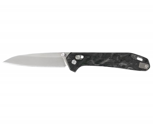 Gerber 30-001846 Savvy Pivot Lock Folder - 3.5" Plain Edge CPM-20CV Wharncliffe Blade - Carbon Fiber Handle
