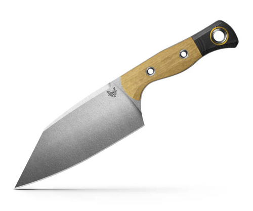 Benchmade Station Knife - Stonewash Finish CPM-154 Blade - Maple Valley Richlite/G-10 Handle Scales - 4010-02