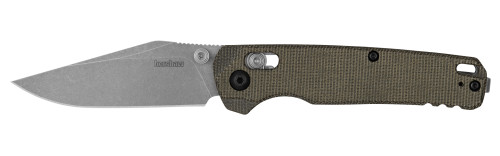 Kershaw 6106 Bel Air DuraLock Folder - 3.05" Working Finish CPM-MagnaCut Clip Point Blade - OD Green Canvas Micarta Handle