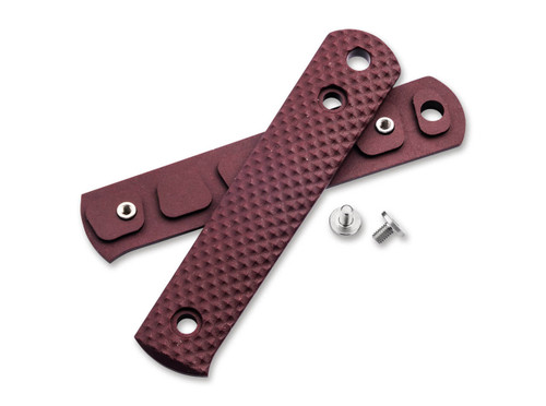 Boker BFF Packlite Handle Scale Set - Redstone Richlite - Stainless Steel Screws Included - 190685