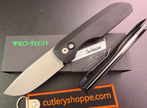 Pro-Tech Vero Synapse AUTOMATIC - 3.5" Blasted Finish MagnaMax Blade - Black Aluminum Handle - 2026 Blade Show Atlanta #48 of 200