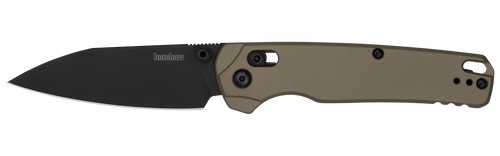 Kershaw 6110FDE Bel Air XL Black DuraLock Folder - 3.4" Black PVD Finish CPM-M4 Reverse Tanto Blade - FDE Anodized Aluminum Handle