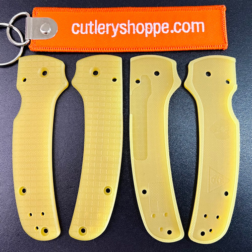 Cerberus Spyderco Shaman Skinny Scales Lager G10 Frag Pattern