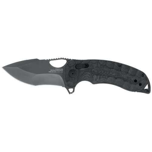 SOG Knives 12-27-04-57 Kiku XR LTE Blackout Folder - 3.0