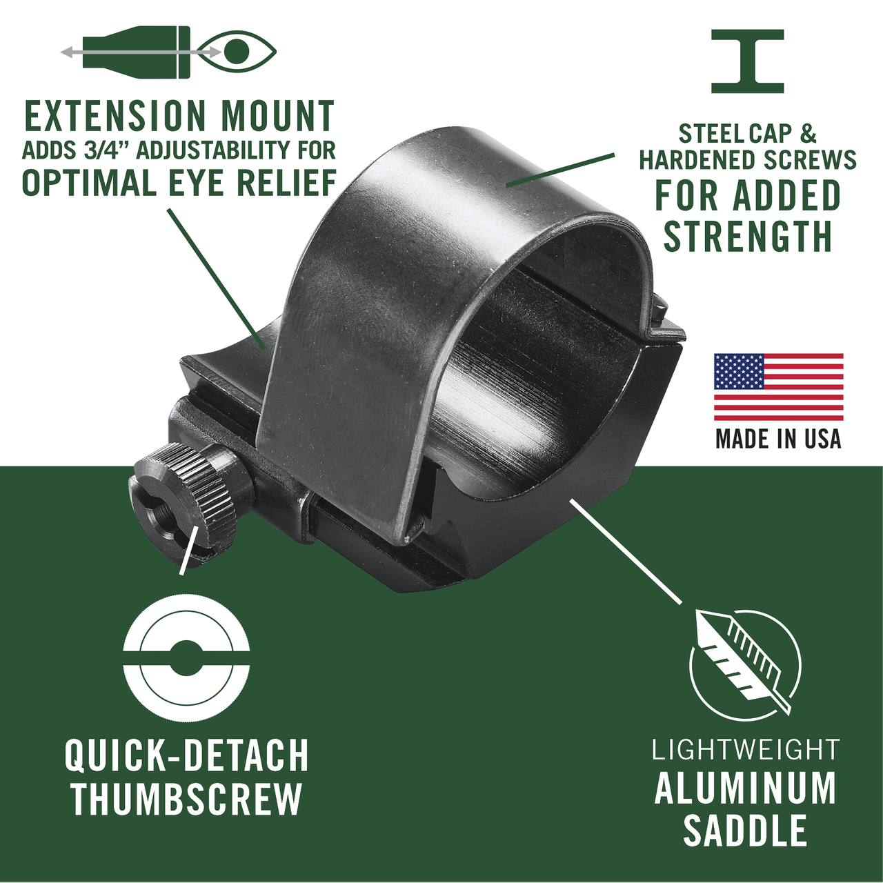 Weaver Detachable Top Mount Rings - Thumbnail 4