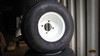 4 x Steel White 8x7 Standard with RHOX Golf DOT 18x8.5-8 Tires 