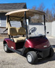 2018 EZGO RXV Burgundy w/ Tan Seats 2 Passenger Golf Cart - Gasoline Powered