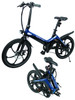 Blaupunkt Blue Black Folding Fiete Class 2 Electric Bike eBike 20" Tire