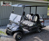 2024 Icon EV i40 Raven Black LSV 2 Tone Seats 48 Volt AGM Batteries 4 Passenger Golf Cart