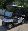 2021 Silver RXV 48 Volt Electric 4 Passenger Cargo Golf Cart Black Seats w/ LED Lights 