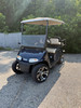 Factory Refurbished 2021 RXV Elite Patriot Blue 4 Passenger Golf Cart Lithium Electric