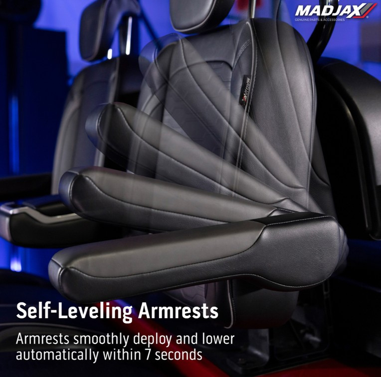 MadJax EZGO RXV/L4/S4/Valor Smoke Commander Front Seat Cushions