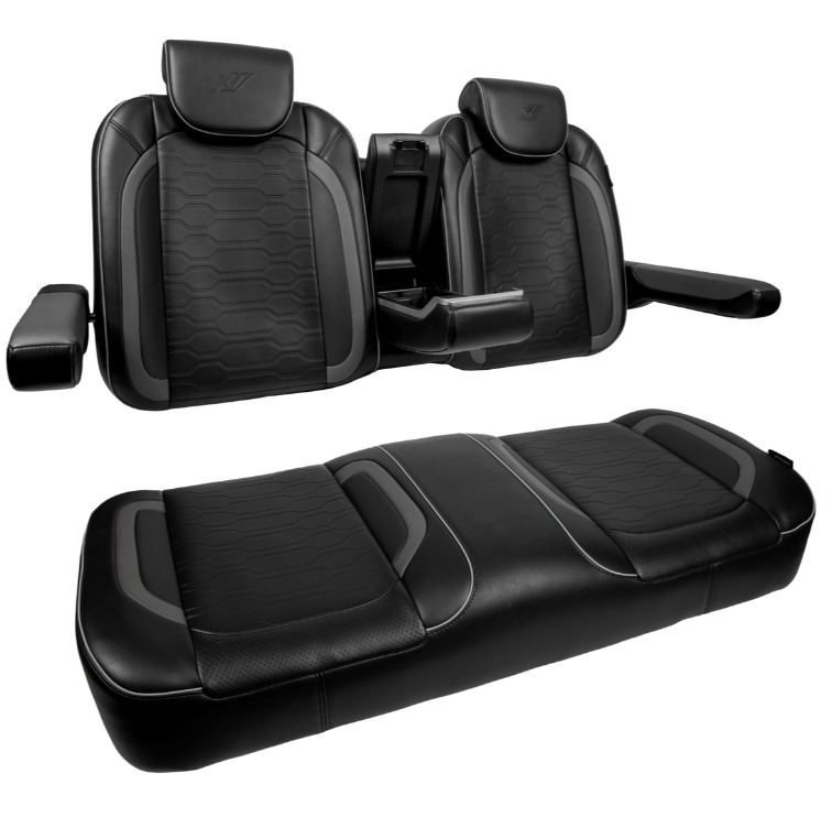 MadJax XSeries and EZGO TXT Black Commander Front Seat Cushions