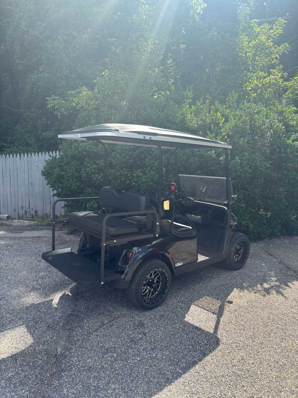 Factory Refurbished 2021 RXV Elite Black 4 Passenger Golf Cart Lithium Electric