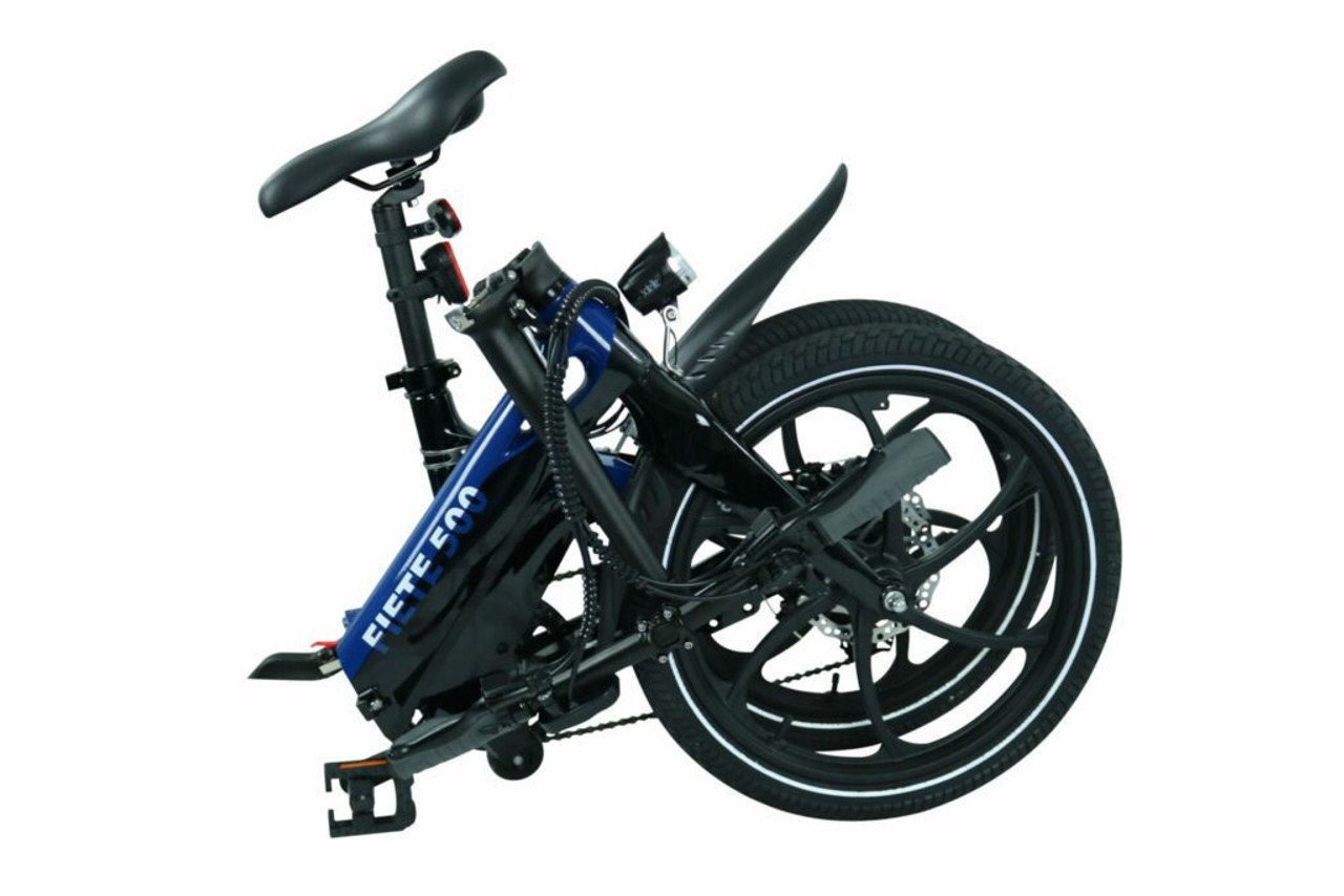 Blaupunkt Blue Black Folding Fiete Class 2 Electric Bike eBike 20" Tire