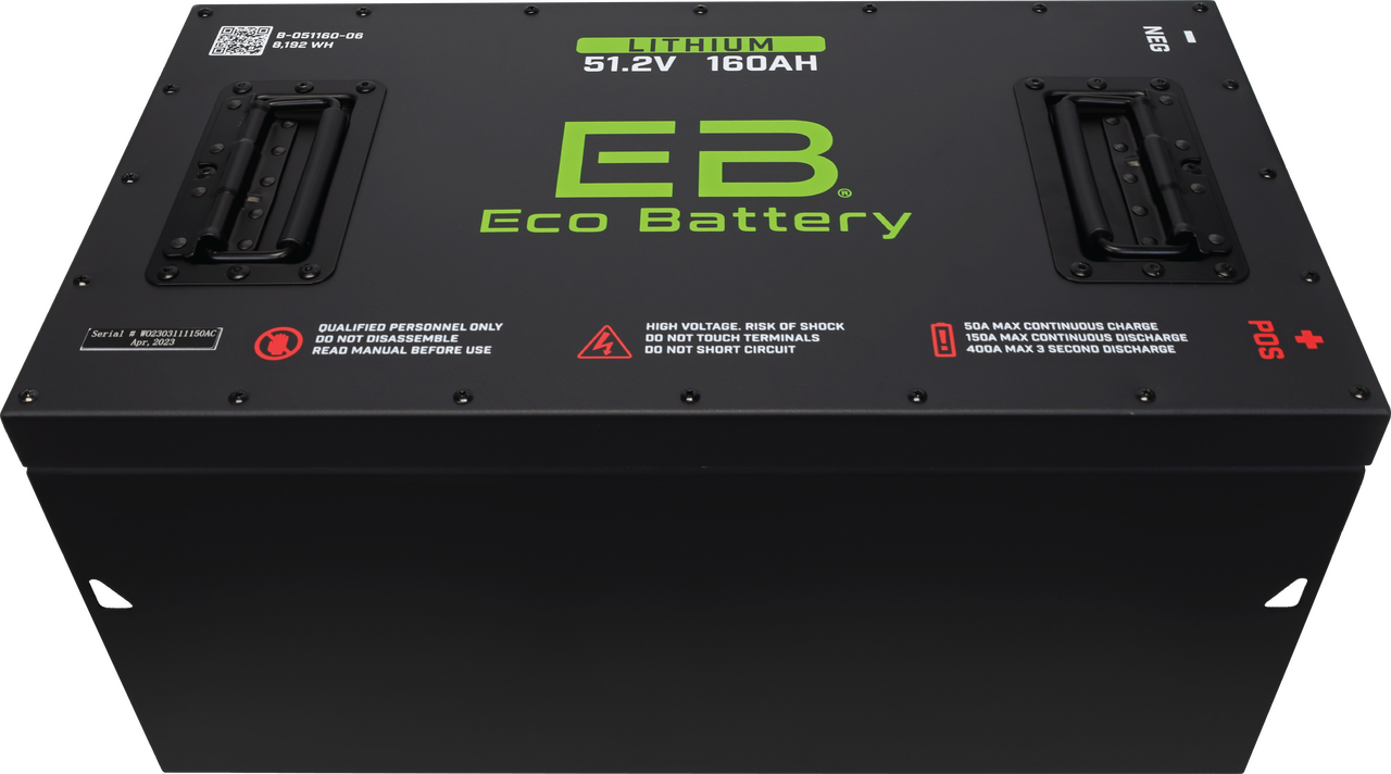 EB Eco Battery Lithium Conversion 51V 160Ah Club Car Precedent (09+) Bundle