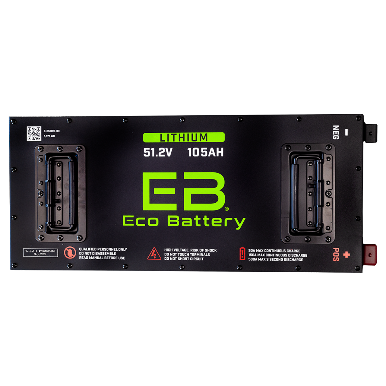 EB Eco Battery Lithium Conversion 51V 105Ah Skinny EZGO TXT Bundle