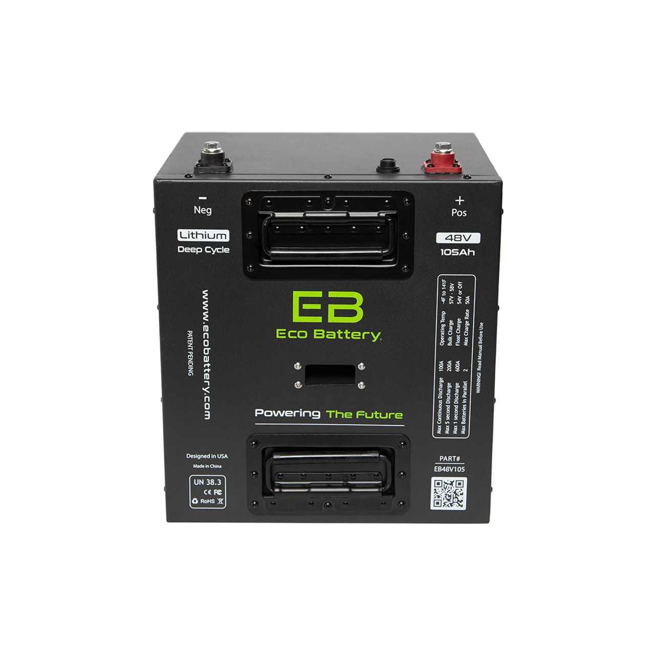 EB Eco Battery Lithium Conversion 51V 105Ah Thru Hole Yamaha Drive (2011+) Bundle