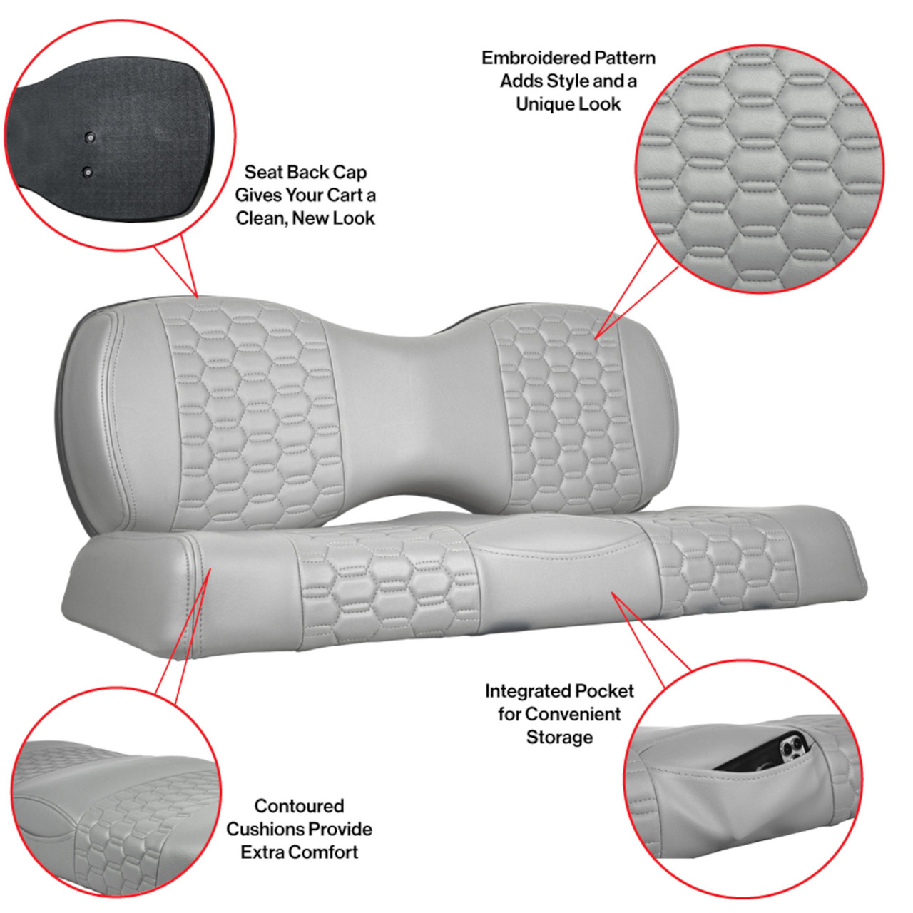 MadJax® Charcoal Trexx Colorado Seats for Genesis Rear Seat Kits