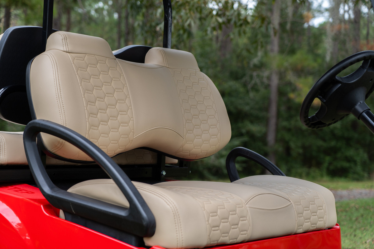 MadJax® Front Light Beige Colorado Seats for EZGO TXT/RXV/S4/L4 & MadJax XSeries Storm