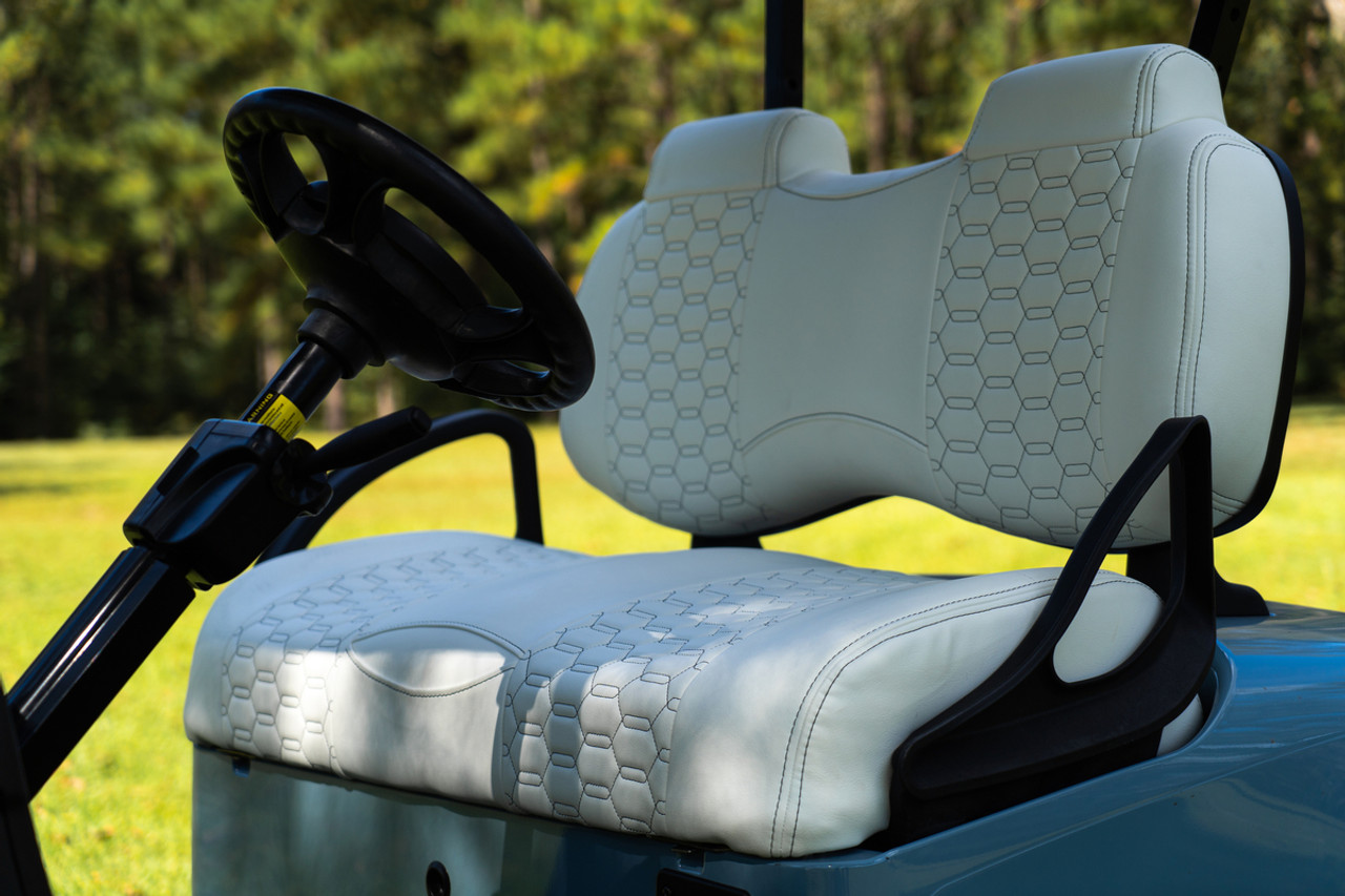 MadJax® Front White Colorado Seats for EZGO TXT/RXV/S4/L4 & MadJax XSeries Storm