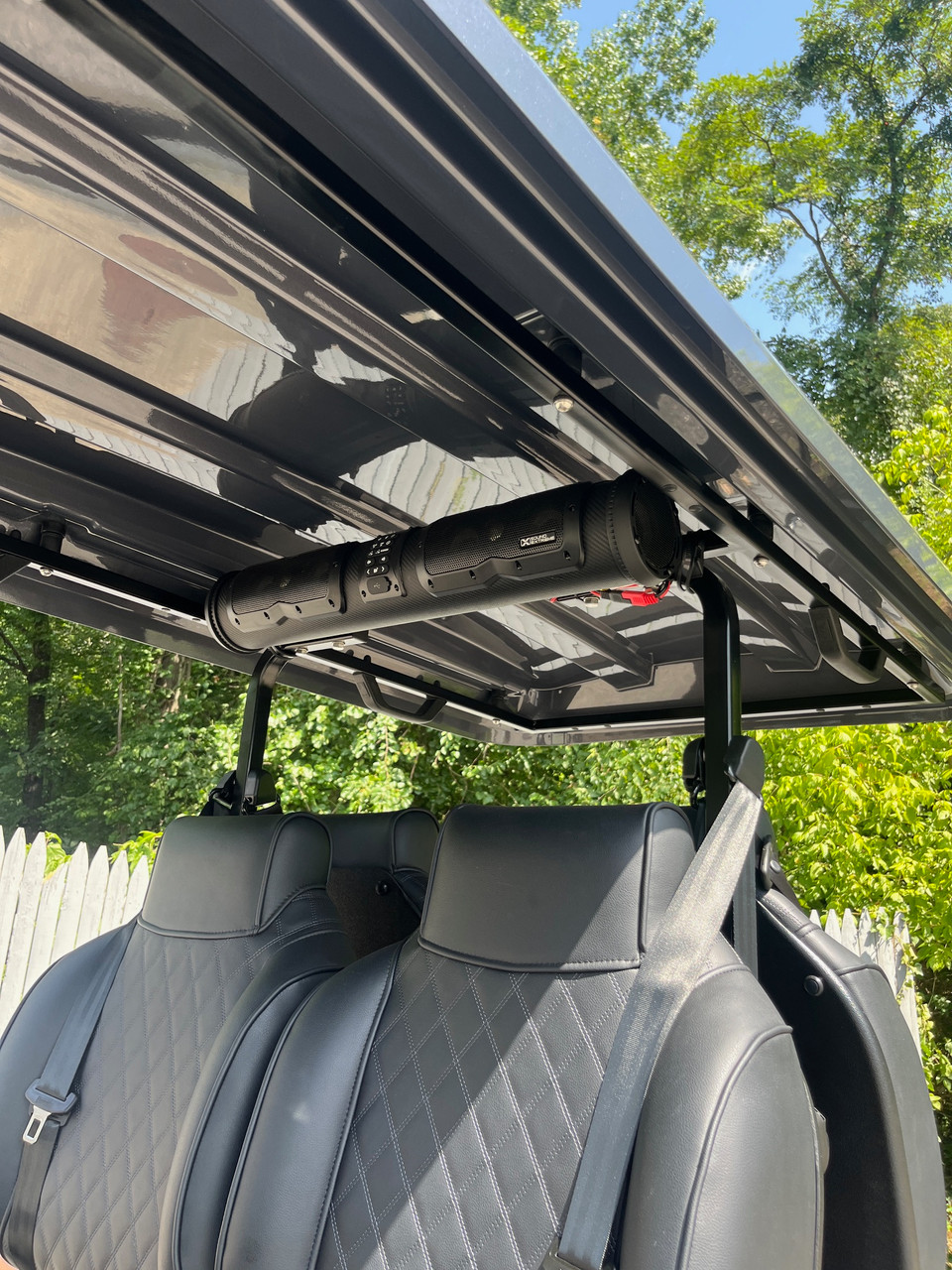 2025 Epic EV E40L Metallic Charcoal LSV Lithium 4 Passenger Lifted Golf Cart