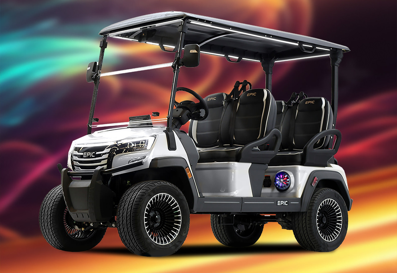 2025 Epic E40FX 4 Passenger Golf Cart with 51V ECO Lithium Battery