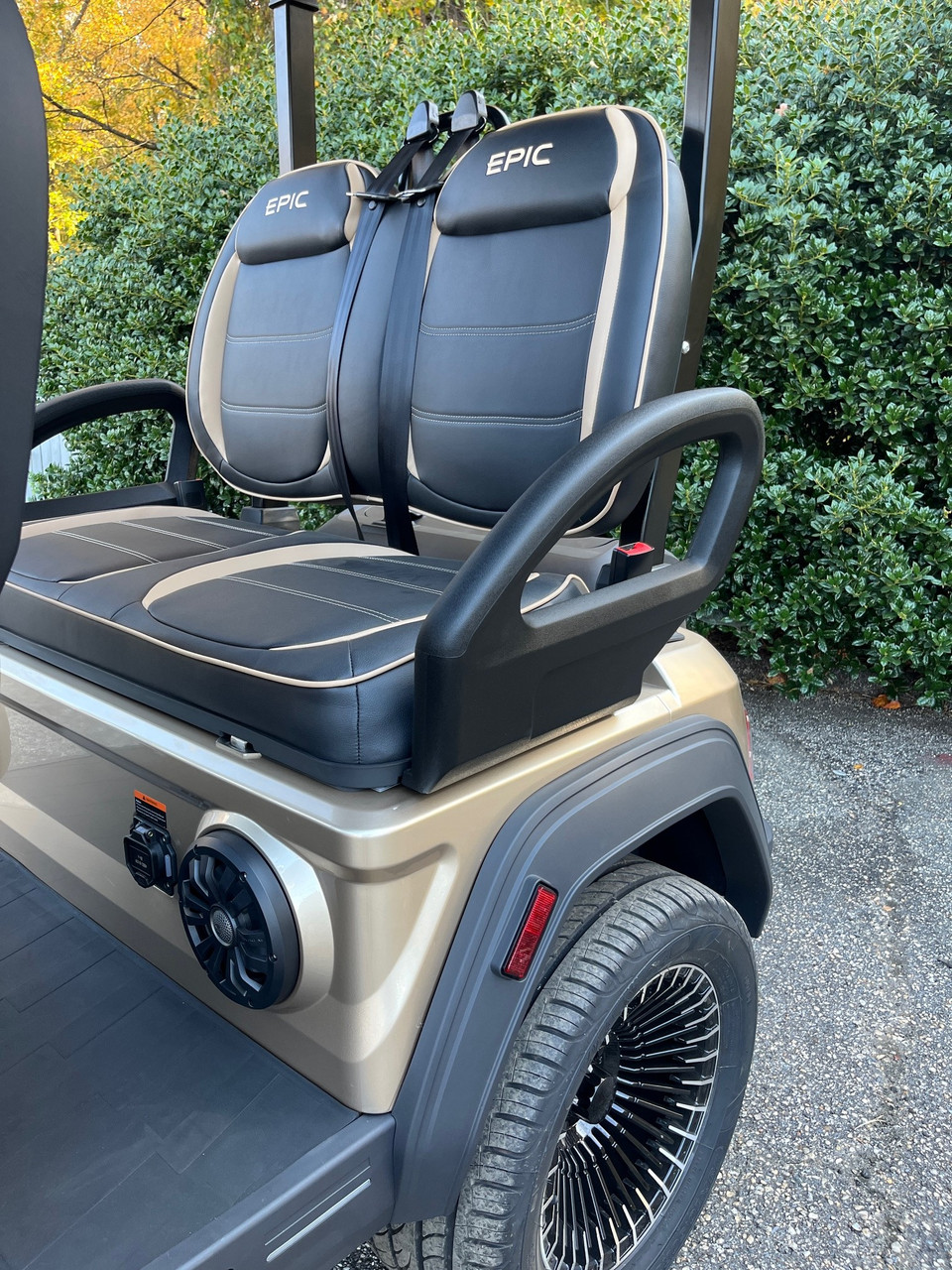 2025 Epic E40FX Metallic Cashmere 4 Passenger Golf Cart with 51V ECO Lithium Battery
