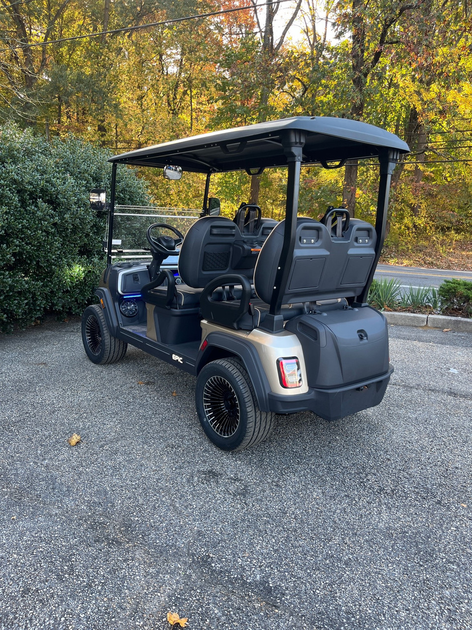 2025 Epic E40FX Metallic Cashmere 4 Passenger Golf Cart with 51V ECO Lithium Battery